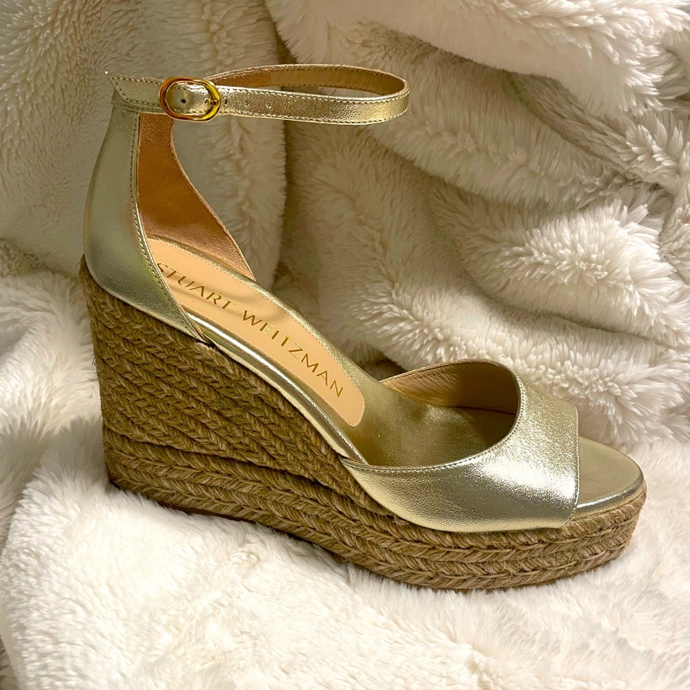 Women's Stuart Weitzman Nudistcurve Espadrille Wedges